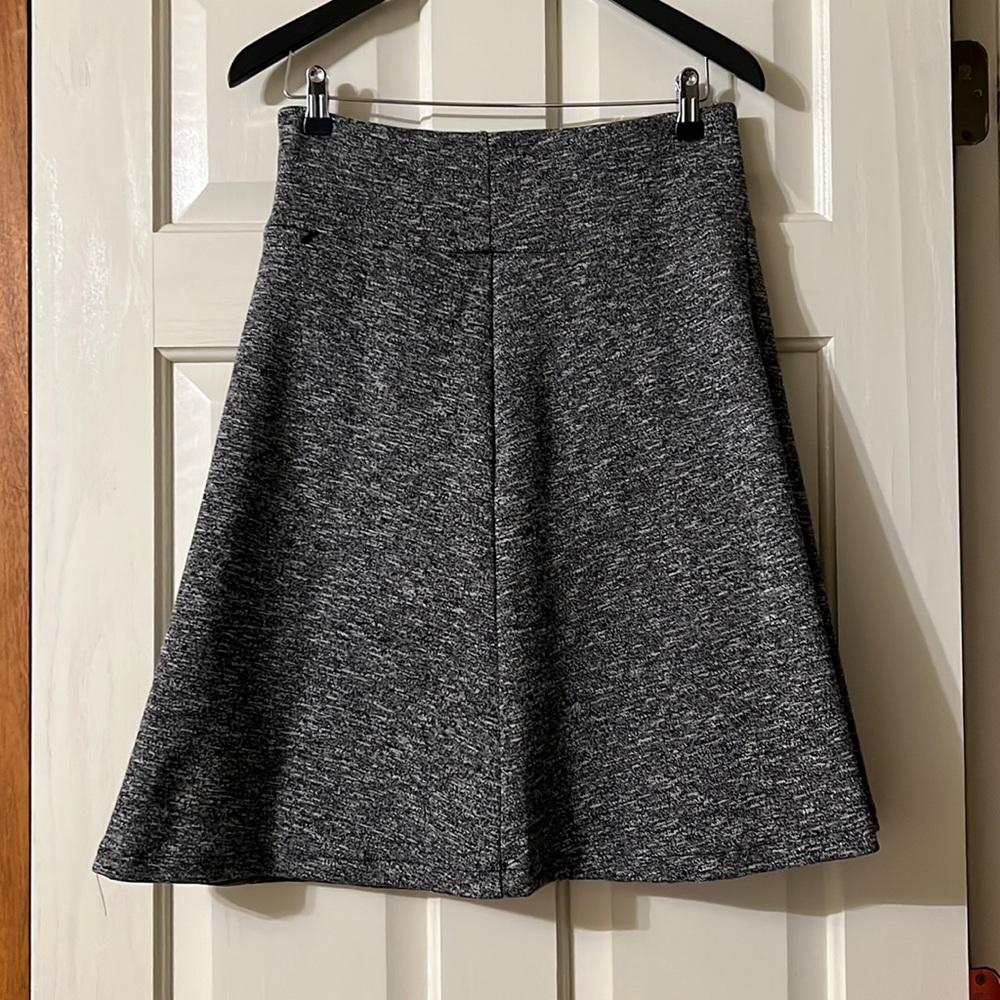 Betabrand A-line grey skirt with spandex short lining. Size S.